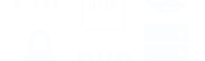 Une roulette avec les pictogrammes d'exemples de services scannés par Sekost (sites, serveurs SSH, IP, serveurs...)