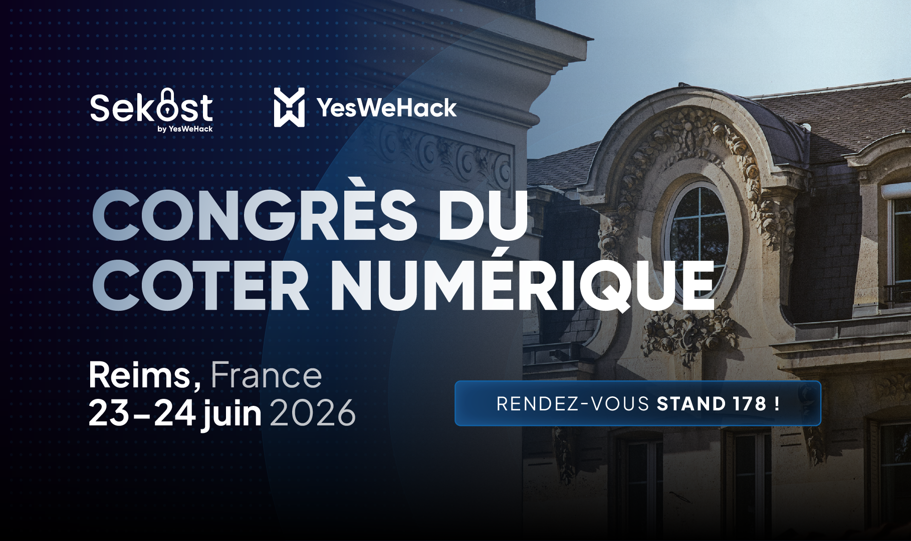 Participation conjointe au Congrès du coTer numérique 2026 pour Sekost et YesWeHack