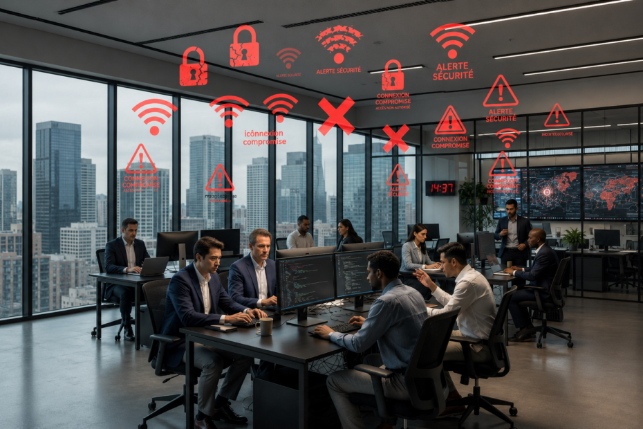 Une attaque informatique circule dans le réseau d'une entreprise après une compromission par un prestataire.