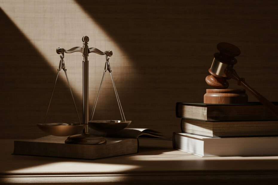une balance est posée sur un bureau